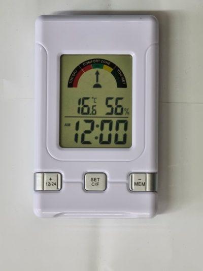 INDOOR THERMOMETER AND HYGROMETER