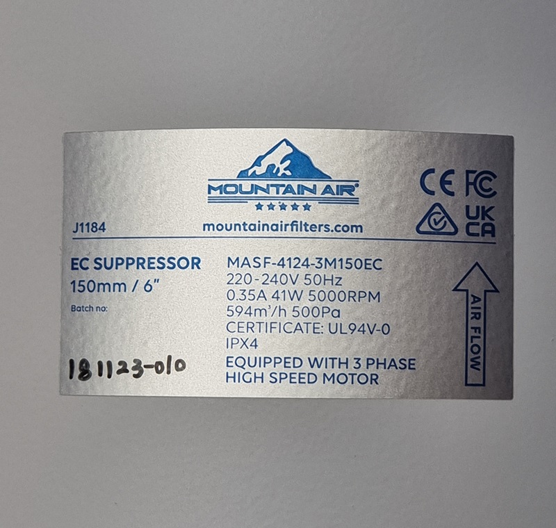 Mountain Air EC Suppressor Fan - Image 4
