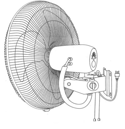HortiAir Heavy Duty Wall Fan 18"/450mm - Image 3