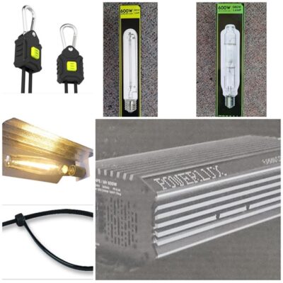 600w MH & HPS PowerLux Adjustable Ballast Light Kit