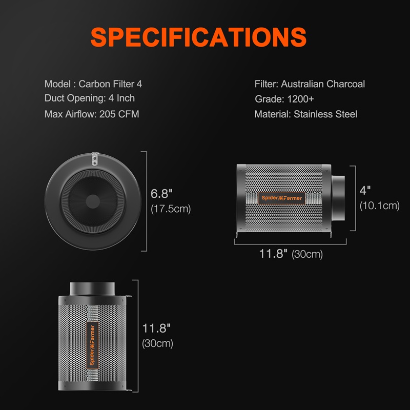 4" / 100mm Tube Fan Ventilation Package - Image 7