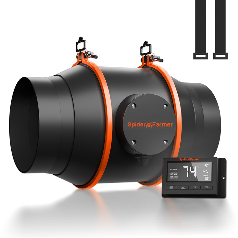 Spider Farmer 6"/ 150mm Inline Fan with Smart Controller