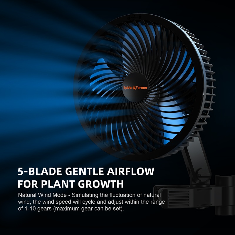 Spider Farmer 26 Gen3,150mm, Clip Fan,10 Speed - Image 3