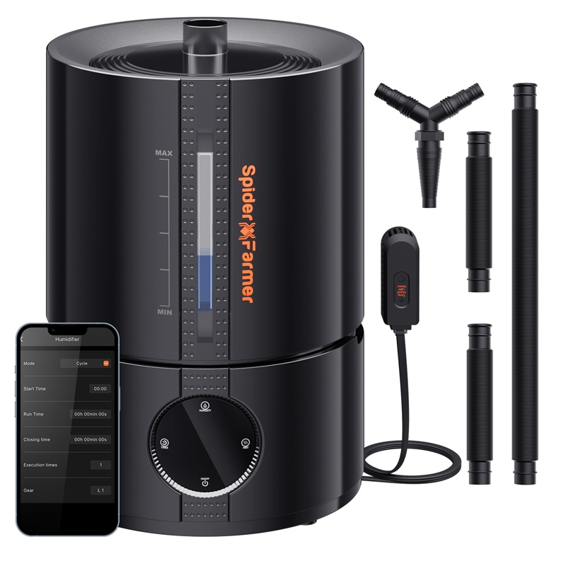Spider Farmer 26 5L Smart Cool Mist Humidifier with Temp & Humidity Sensor